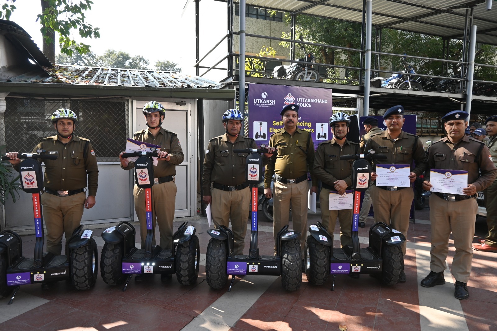 Another step of smart policing: Police will patrol with self balancing scooter in Haridwar