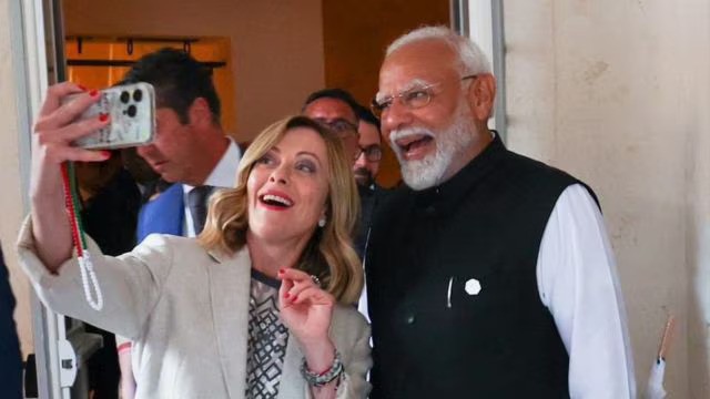 PM Modi reacted to Meloni's viral reel, reposted the selfie video