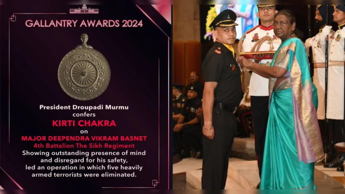 राष्ट्रपति द्रौपदी मुर्मू ने सेना के 36 वीर जवानों को कीर्ति और शौर्य चक्र से किया सम्मानित
