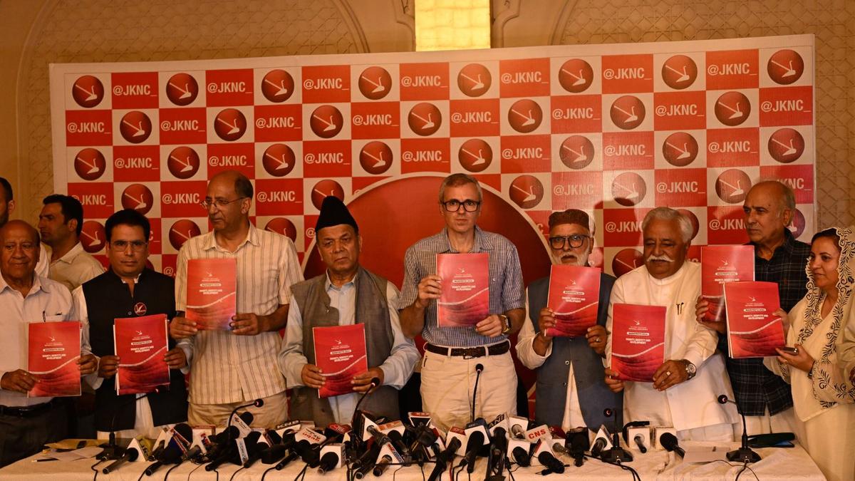 After the announcement of assembly elections in Jammu and Kashmir, National Conference released manifesto, promising to restore Article 370