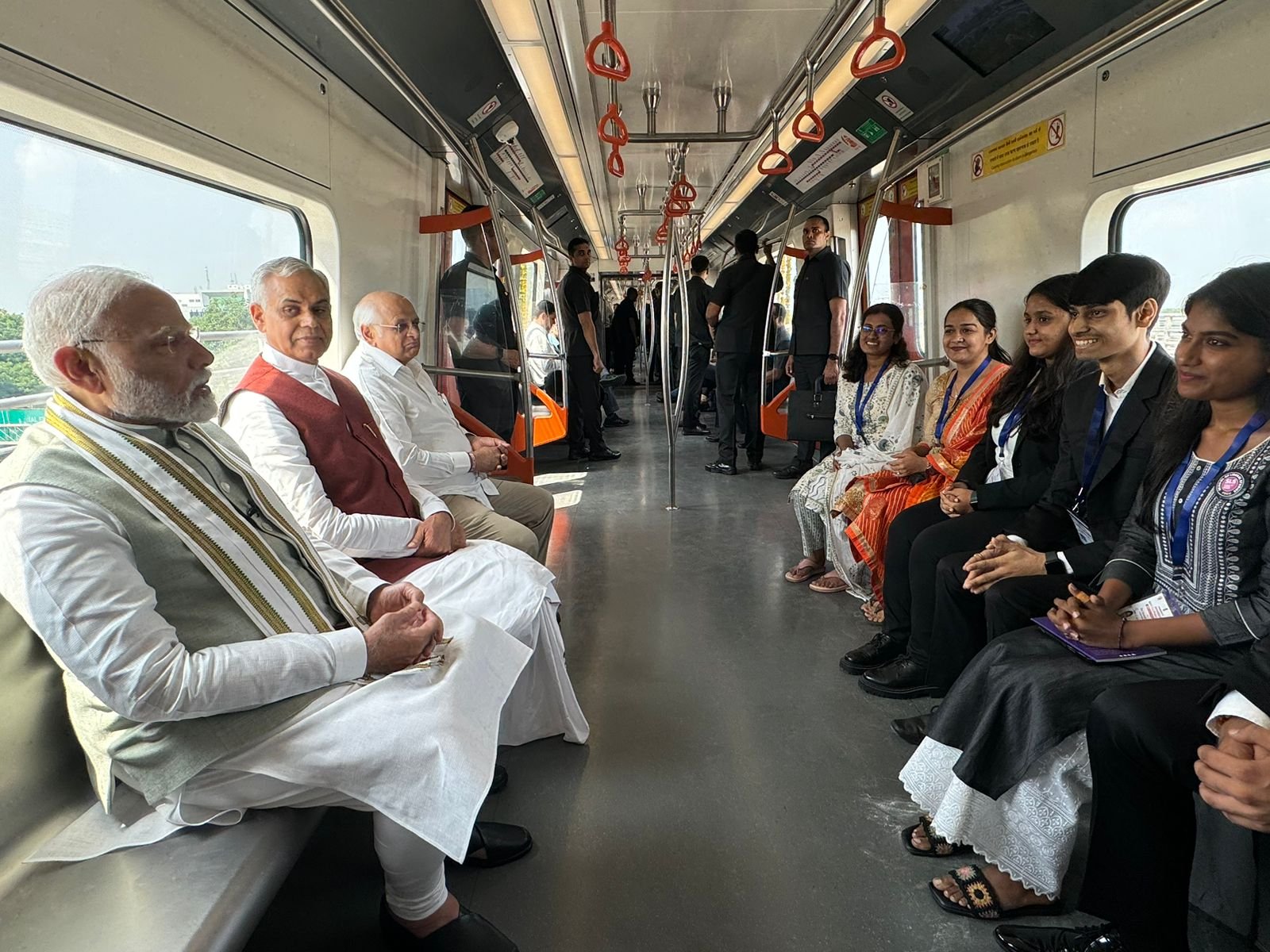 Prime Minister Narendra Modi inaugurated the second phase of the Ahmedabad Metro Rail Project