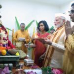 Prime Minister Narendra Modi participated in Ganesh Puja at the residence of Chief Justice of India Justice DY Chandrachud