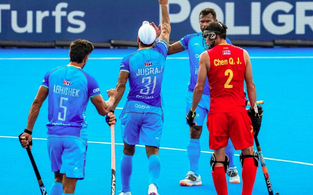 एशिया कप हॉकी 2025- भारत ने चीन को 4-3 से हराया