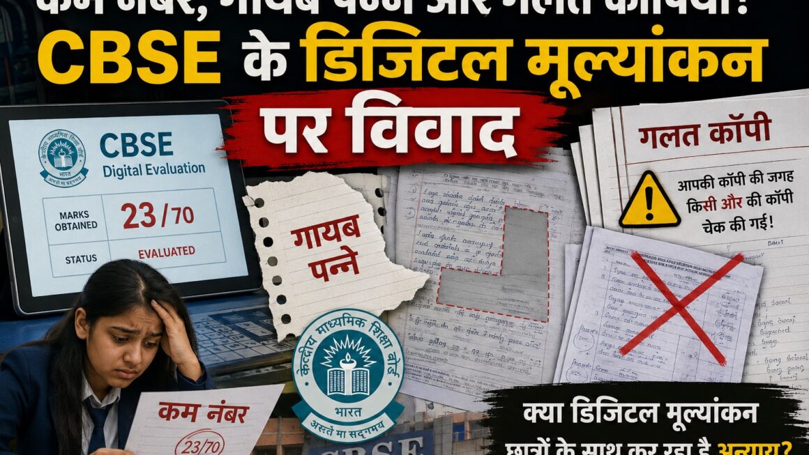 कम नंबर, गायब पन्ने और गलत कॉपियां! CBSE के डिजिटल मूल्यांकन पर विवाद