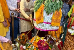 मुख्यमंत्री धामी के मुख्यसेवक के रूप में 5 वर्ष पूर्ण होने पर उत्तरकाशी में विशेष पूजा-अर्चना