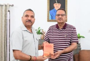 कैबिनेट मंत्री गणेश जोशी से मिले लेफ्टिनेंट जनरल (सेवानिवृत्त) अजय कुमार सिंह
