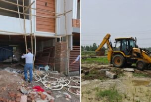 अवैध प्लॉटिंग और निर्माणों पर MDDA का बड़ा एक्शन, 100 बीघा अवैध प्लॉटिंग ध्वस्त, कई बहुमंजिला निर्माण सील