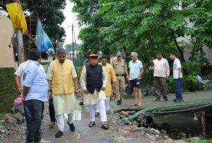 काबिना मंत्री खजानदास ने किया मन्नुगंज एवं रिस्पना का भ्रमण