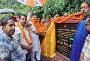 सलेड़ी -खेरोला से खड़की-नौकुचियाताल(भीमताल) बाईपास मोटर मार्ग के निर्माण कार्य का शुभारम्भ
