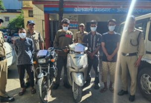 वाहन चोरी का खुलासा, 4 शातिर वाहन चोर गिरफ्तार