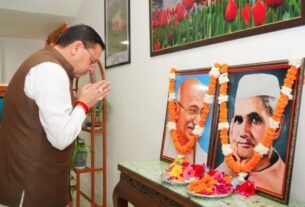 महात्मा गांधी एवं लाल बहादुर शास्त्री की जयंती पर मुख्यमंत्री ने किया भावपूर्ण स्मरण