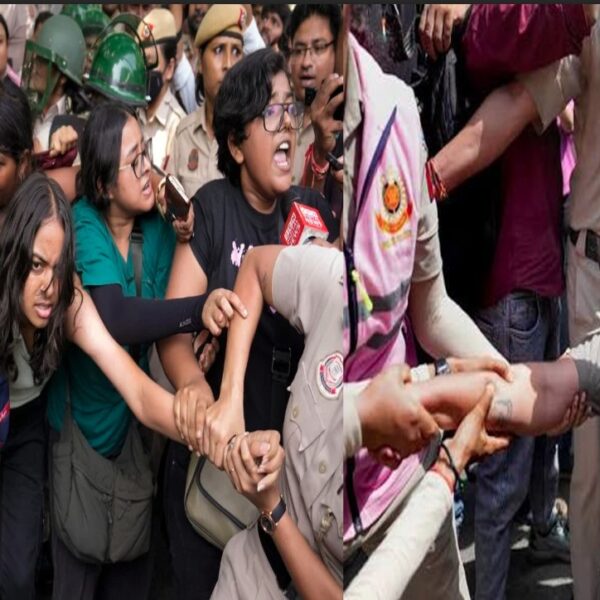सीईसी के इस्तीफे की मांग को लेकर दिल्ली में प्रदर्शन, पुलिस ने कई प्रदर्शनकारियों को हिरासत में लिया
